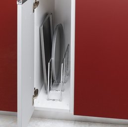 Rev A Shelf Chrome U-shaped Tray Divider Bakeware Cabinet Organizer (596-10CR-52)