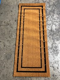 Black/brown Hard Bristle Runner 5' X 2'