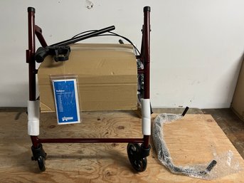 Pro Basics Aluminum Rollator Walker With Seat