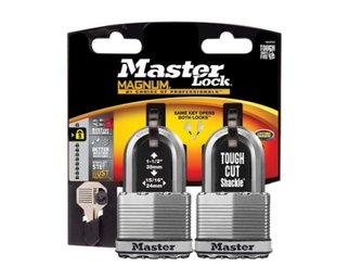 Master Lock Magnum Stainless Steel Laminated Padlocks 2 Pack 2 Count