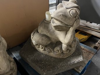 Cast Stone Patio Umbrella Stand With Stone 14' X 12' X 14'