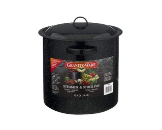 Granite Aluminum Pot 10' 15 Quart Black