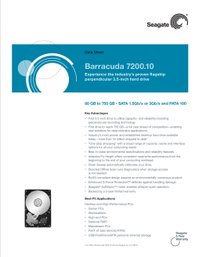 Seagate Barracuda 7200.10 HDD 80gb 13 Count