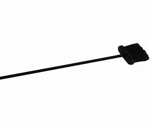 Open Hearth Black Powder Coated Steel Fireplace Brush 30'