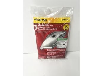 Shop Vac 3 Disposable Bags Type O