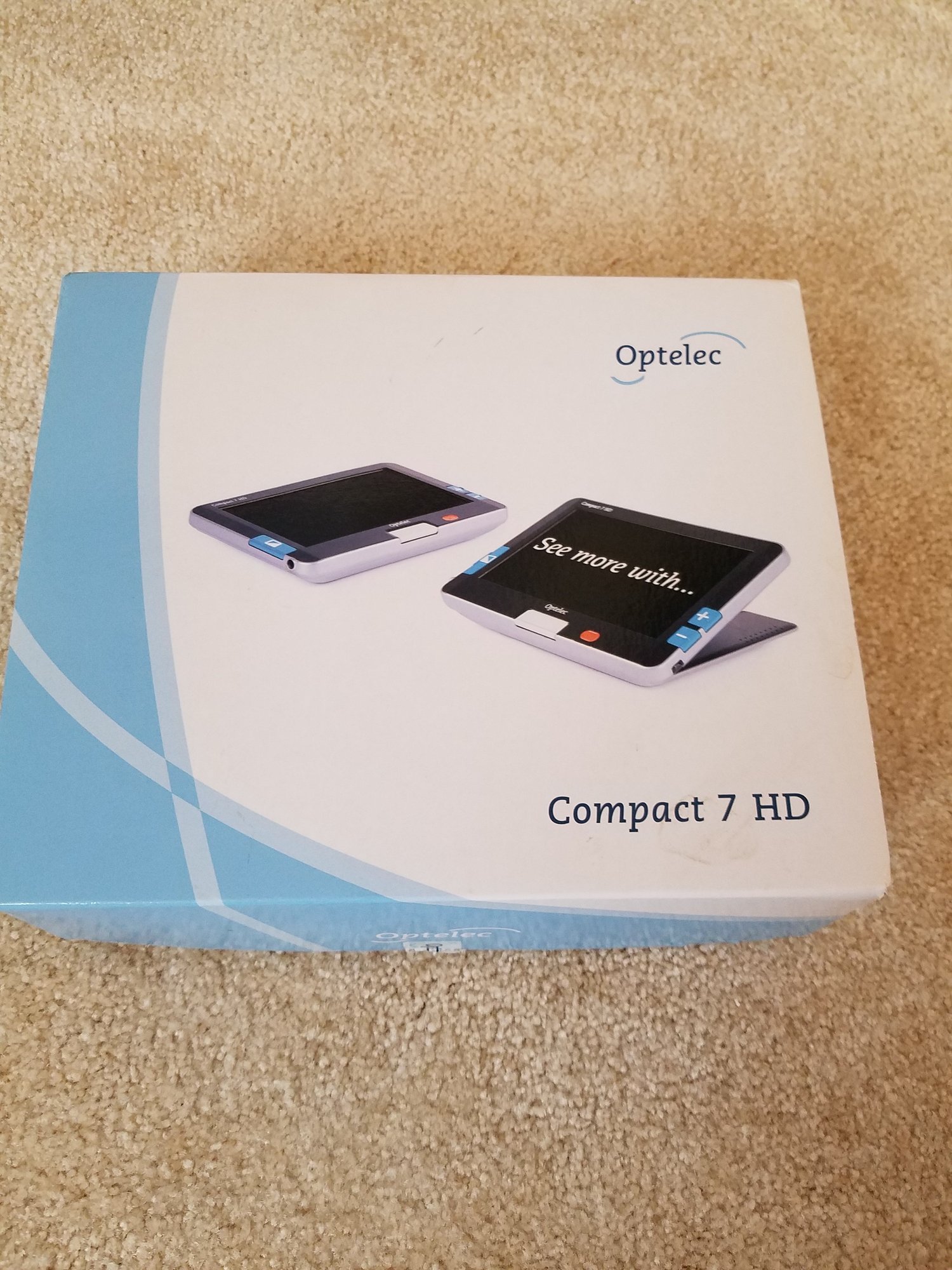Optelec Compact 7 HD - New In Box - Portable Electronic Magnifier ...