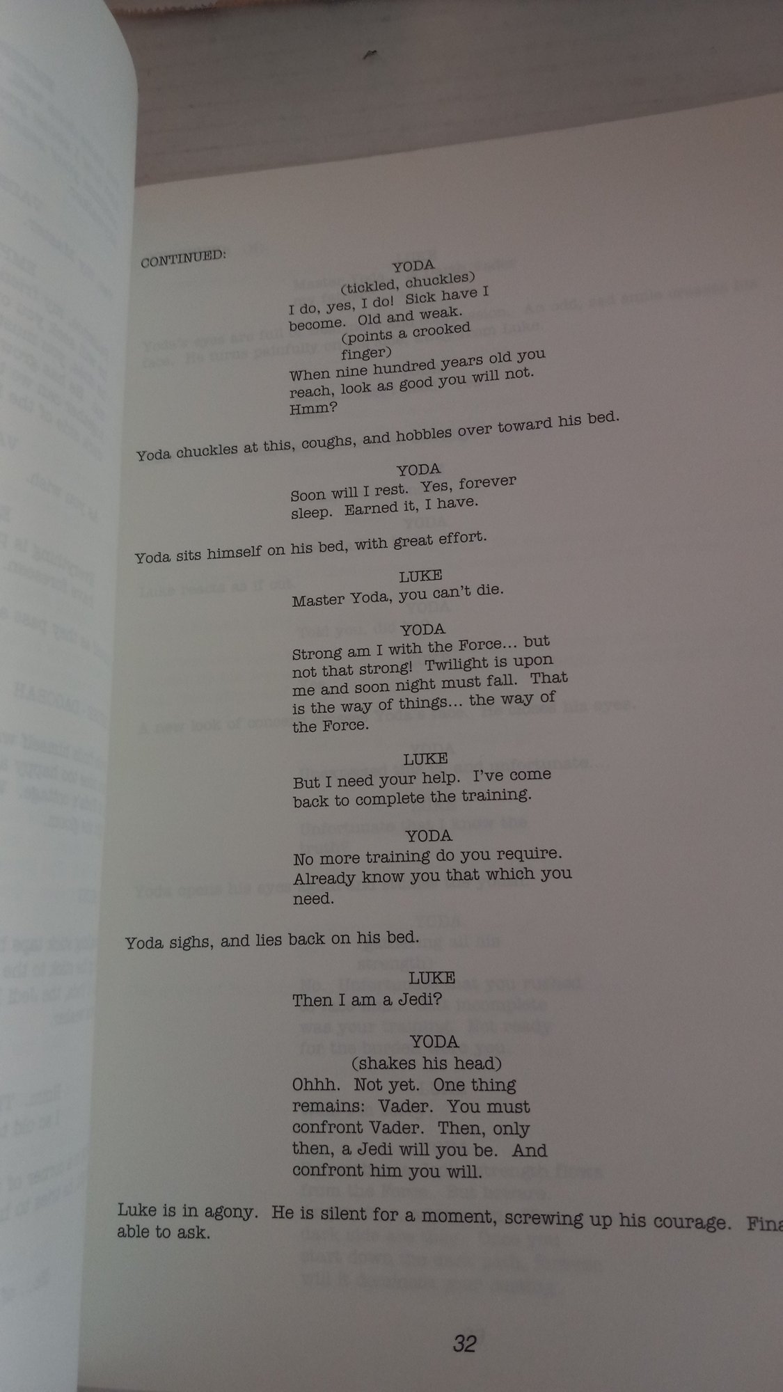 Signed Collectors Edition Star Wars Return Of The Jedi Movie Script ...