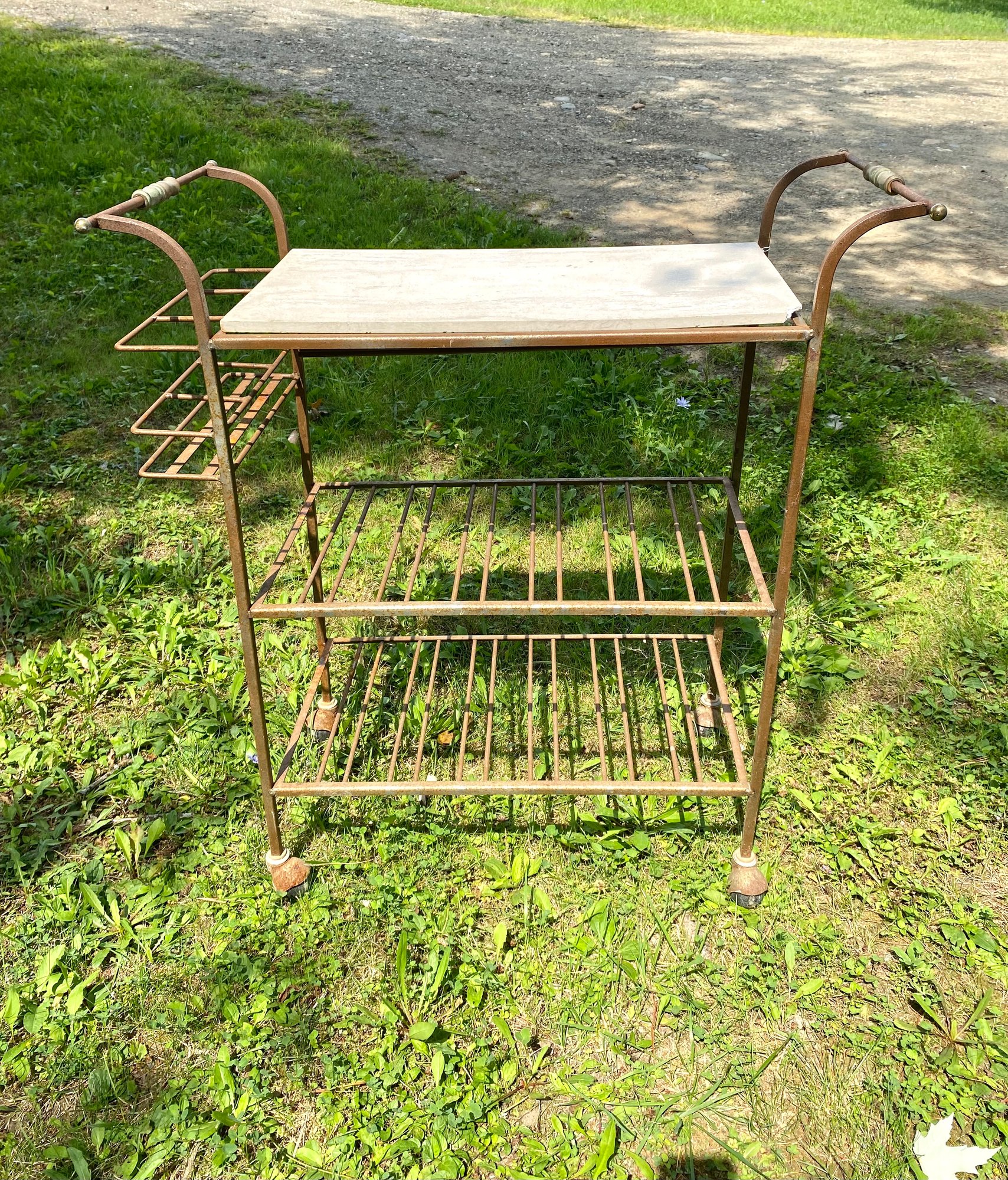 Serving Pickers 1960s Metal Rolling Serving Cart #7560 | Auctionninja.com
