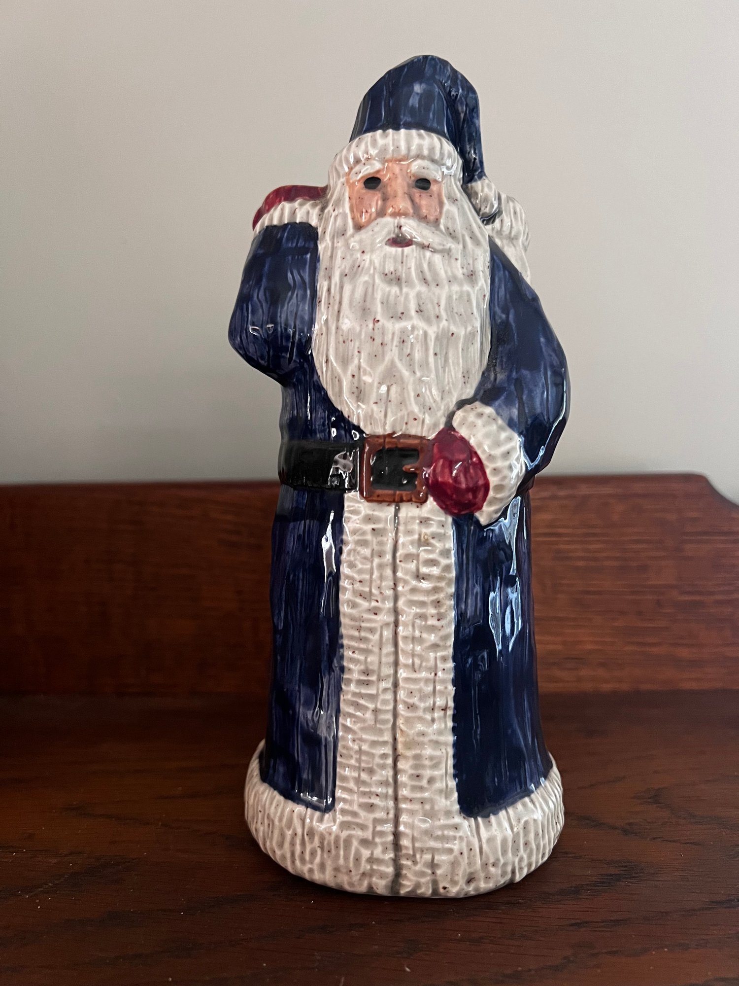 Ceramic Vase with Santa Design