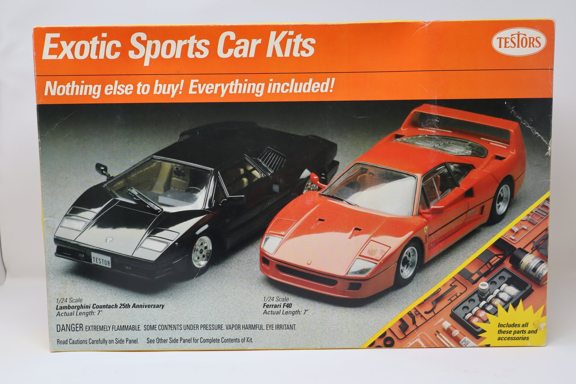 Testors Exotic Sports Car 1/24 Scale Model Kit #2037106 | Auctionninja.com