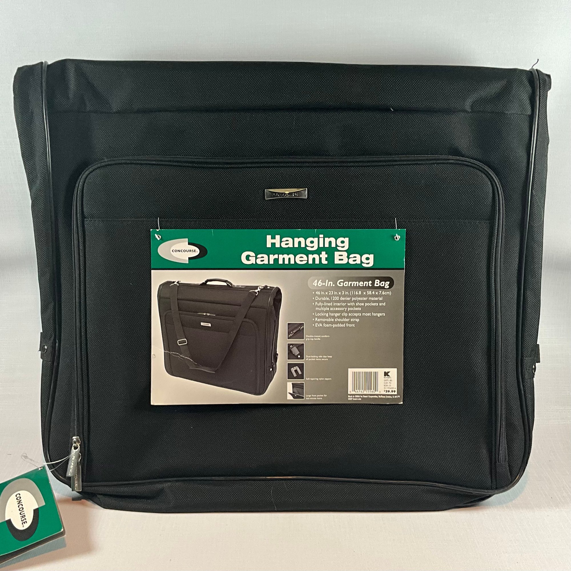 Concourse Hanging 46-Inch Black Garment Bag (1 Of 2) Ref: KB #2247370 ...