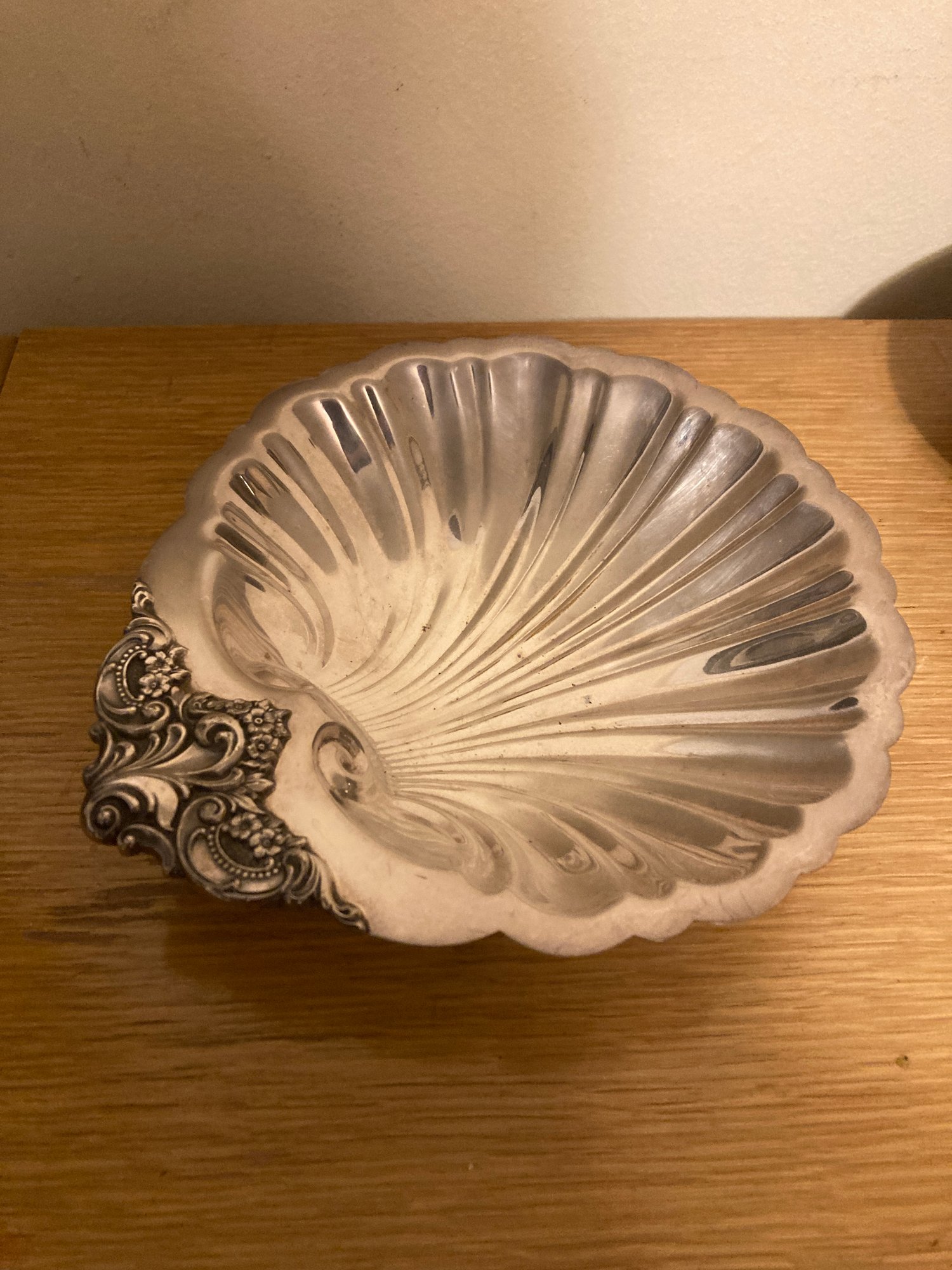 Baroque By Wallace Claim Shell Shaped Silver Plate Dish #11066 ...