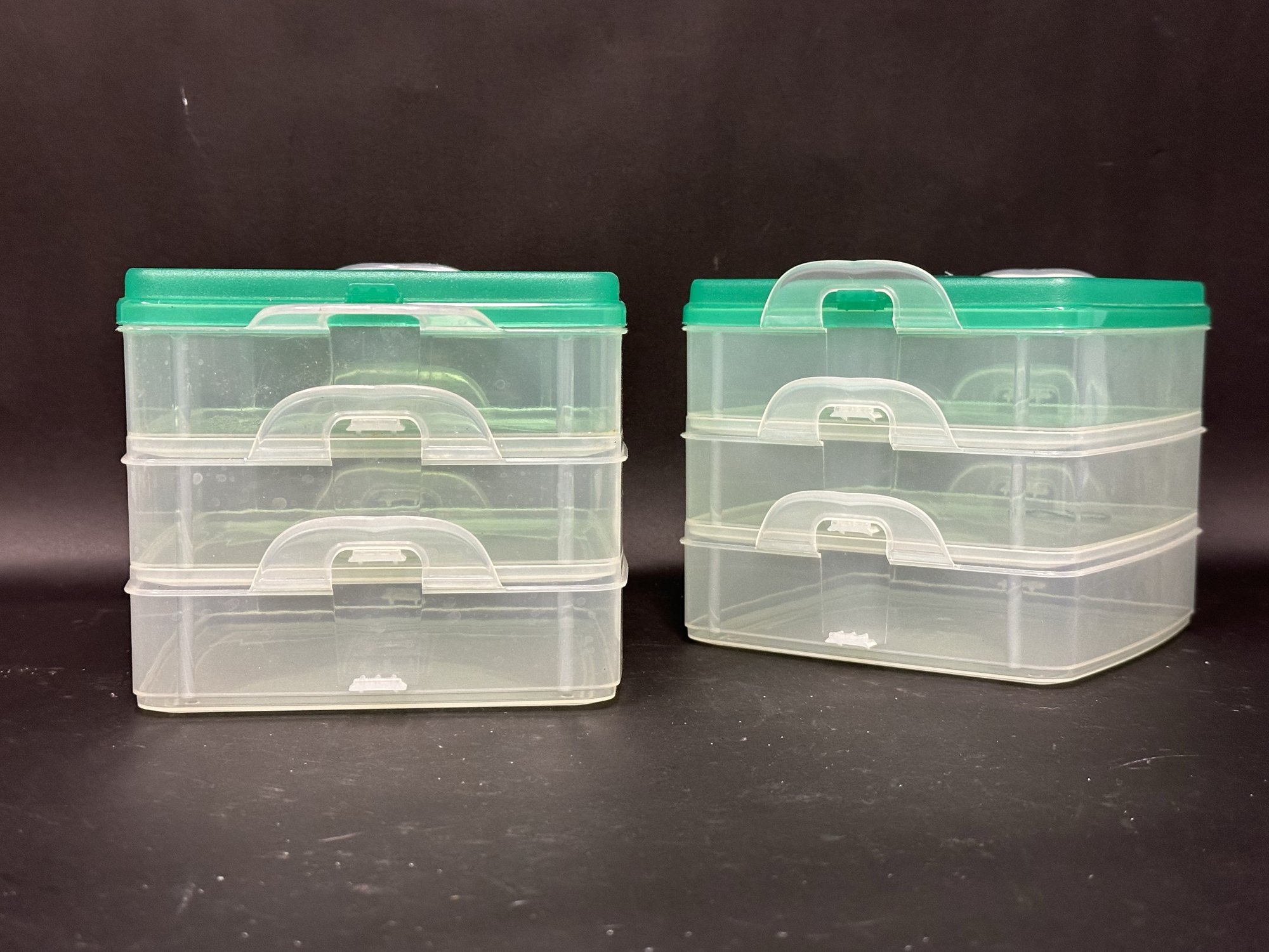 A Pair Of Super Useful Storage Containers By SnapWare With Stacking ...