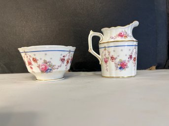 Mel Rose Creamer And Saucer Cup