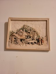Anne Hathaway's Cottage-Ivory Stone Wall Plaque