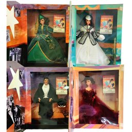 Barbie - Scarlett O'Hara (Drapery Dress), (Honeymoon Black & White), (Red Dress) & Ken As Rhett Butler