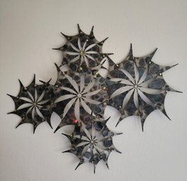 Brutalist MCM Starburst Wall Sculpture