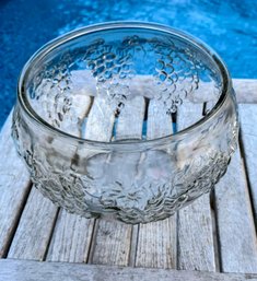 Indiana Glass Celebration Punch Bowl Grape Design