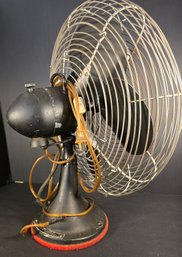 Vintage R&M Hunter Large Metal Fan - Needs A Little Work