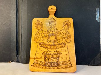 Vintage Wood Cutting Board:
