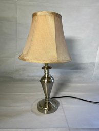 Contemporary Chrome Base Table Lamp