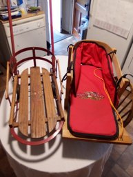 Lot Of Two Flexible Flyer Kids Sleds