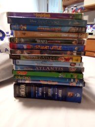 Lot Of 15 Kids DVDs Including A Three Set Of Fantasia