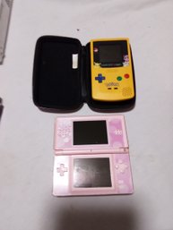 Lot Of Two Items Pokemon Game Boy Color And A Pink Nintendo DS
