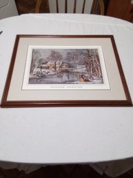 Reprint Of Currier And Ives N.y Winter Pastime