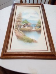 Artwork On Canvas Signature Bottom Right Corner By Water Says N A T H A N H C H