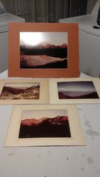 Lot Of Four Photos In Frame Signed