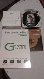 Lot Of 4 Items IPad Power Adapter IPad Screen Protector IPhone Armband IPhone 11 Pro Case