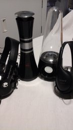 Lt Of 4 Items Two Computer Bluetooth Speakers One Jumping And Two Headphones