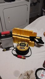 Lot Of 3 Items One Stanley Saw One Stanley Simple Start Battery Jumper And One Energizer Handheld Light