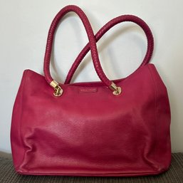 Cole Haan Deep Rose Leather Tote