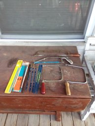 Lot Of 4 Hacksaws And Extra Blades