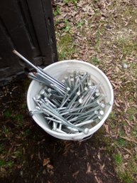 Bucket Of Long Lag Screws