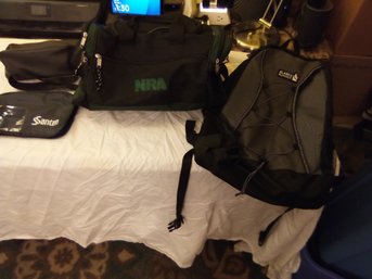 Duffle Bag Backpack And Two Other Small Bags