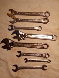Lot Of 8 Miscellaneous Wrenches
