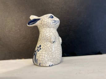 Dedham Pottery Standing Rabbit Figurine The Potting Shed Bunny