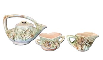 McCoy Pinecone Pattern Tea Set