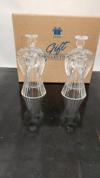 Brand New Crystal Angel Candle Holders