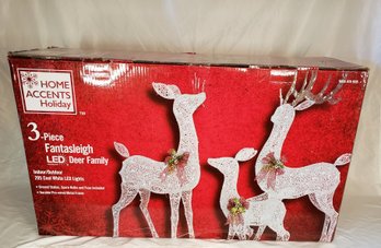 New - 3 Piece LED Deer Family Decoration
