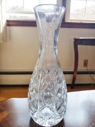 11' Vintage Pinwheel Crystal Vase
