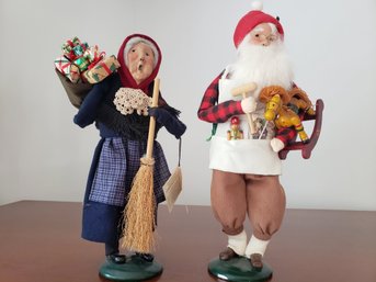 Byers Choice Carolers Old Befana & Toymaker Santa