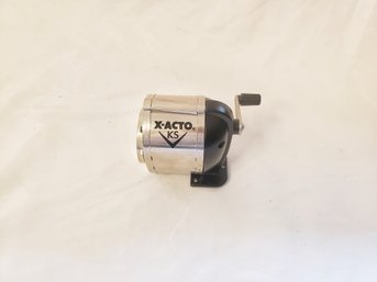 X-ACTO KS Manual Classroom Pencil Sharpener Counter/Wall-Mount Black/Chrome
