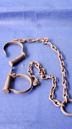 Antique Ball And Chain Ankle Shackles