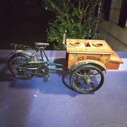 Vintage Tricycle Ice-cream Cart Decoration