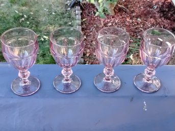 4 Vintage Light Purple Gibraltar Glasses