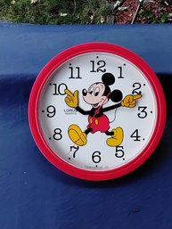 Mickey Mouse Wall Clock ( Red )